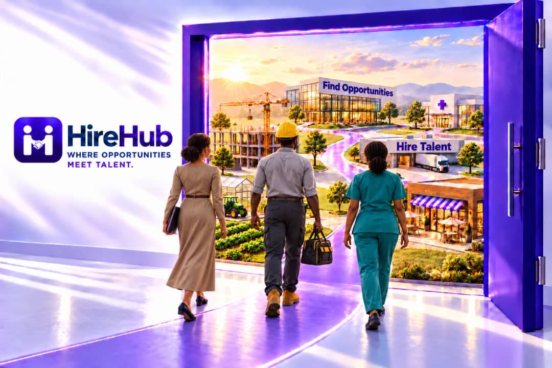 People entering the HireHub opportunity network